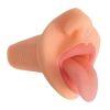 Mistress Courtney BioSkin Vibrating Stroker - Mouth - Vanilla