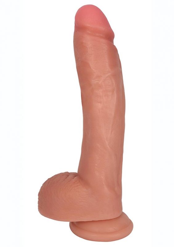 Jock Realistic Dildo with Balls 10in - Vanilla