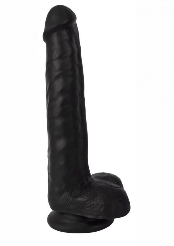 Thinz Slim Dong with Balls 8in - Black