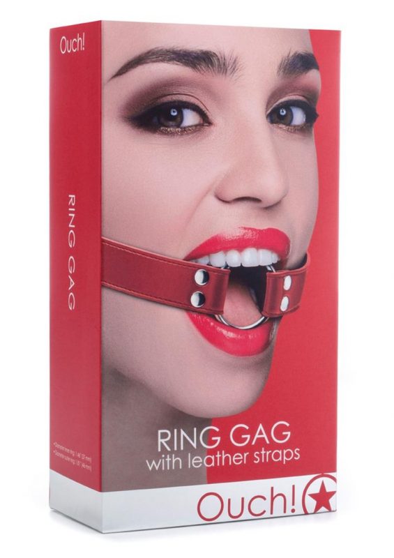 Ouch! Ring Gag - Red