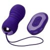 Slay #Thrustme Silicone Rechargeable Thrusting Rotating Vibrator with Remote - Purple