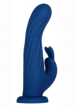 Remote Rotating Silicone Rechargeable Rabbit - Blue