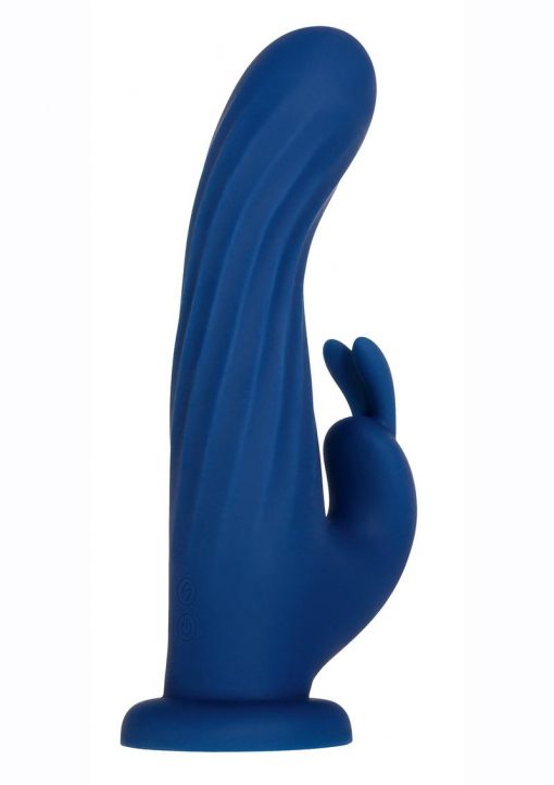 Remote Rotating Silicone Rechargeable Rabbit - Blue