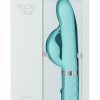 Pillow Talk Lively Silicone Rechargeable Dual Motor Massager With Swarovski Crystal - Teal
