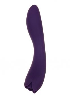 Thorny Rose Rechargeable Silicone Dual-End Vibrator - Purple