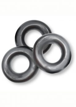 Oxballs Fat Willy Jumbo Cock Ring (3 Pack) - Steel