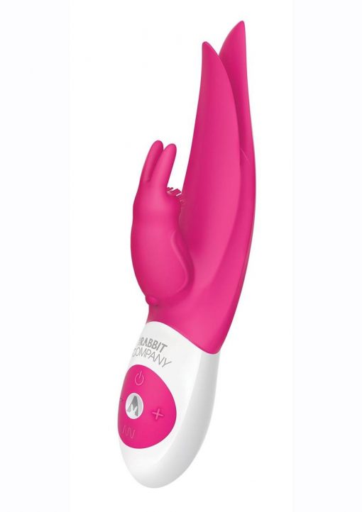 The Flutter Rabbit Rechargeable Silicone Rabbit Vibrator - Pink