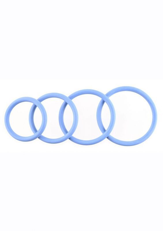 Rubber O-Ring Assorted Sizes (4 pack) - Periwinkle