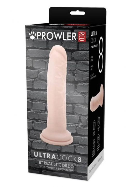 Prowler Red Ultra Cock Realistic Dildo 8in - Vanilla