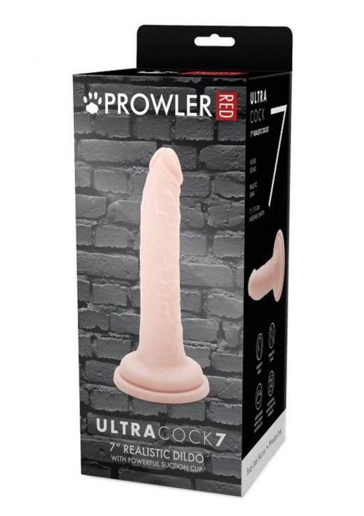 Prowler Red Ultra Cock Realistic Dildo 7in - Vanilla