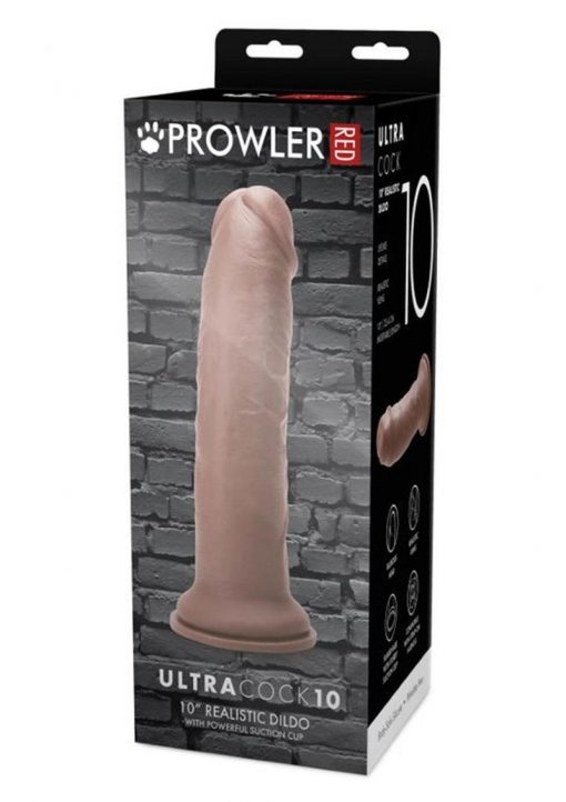 Prowler Red Ultra Cock Realistic Dildo 10in - Caramel