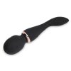 Nu Sensuelle XLR8 Alluvion Silicone Rechargeable Wand Massager - Black/ Rose Gold