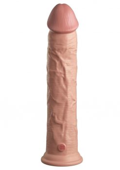 King Cock Elite Dual Density Silicone Dildo 11in - Vanilla