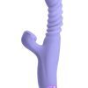 Luxe Nova Rechargeable Silicone Rabbit Vibrator - Purple
