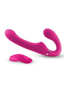 Shi/Shi Mignight Rider Rechargeable Silicone Dual End Strapless Strap-On - Pink