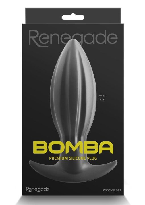 Renegade Bomba Silicone Anal Plug - Medium - Black