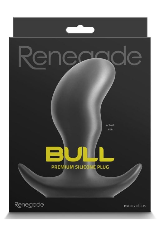 Renegade Bull Silicone Anal Plug - Medium - Black