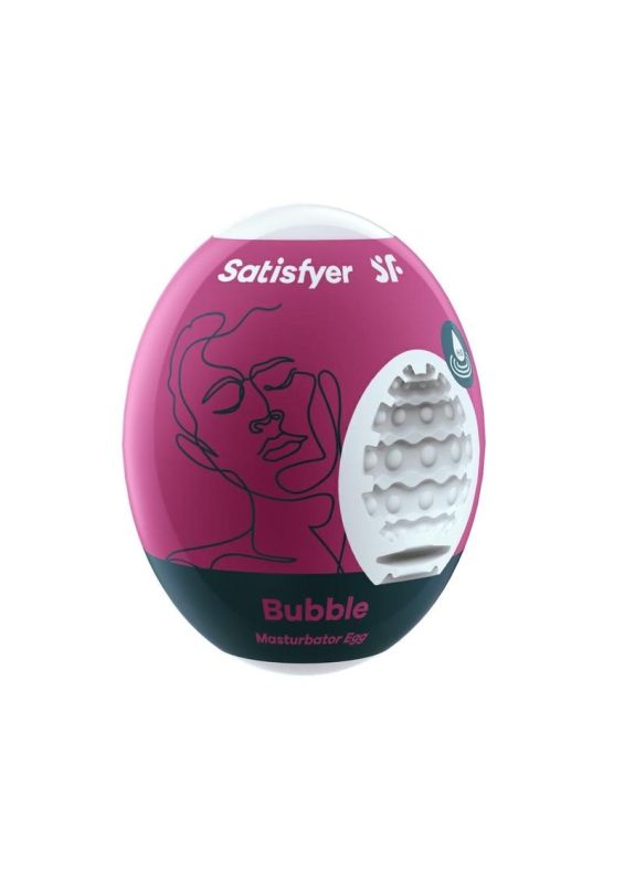 Satisfyer Masturbator Egg Single (Bubble) - Purple