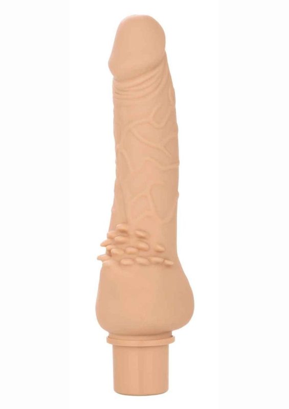 Rechargeable Power Stud Cliterrific Silicone Vibrator - Ivory