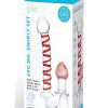 Glas Mr. Swirly Set with Glass Kegal Balls (4 piece) - Clear/Red