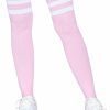 Leg Avenue Athlete Thigh Hi 3 Stripe Top - O/S - Light Pink