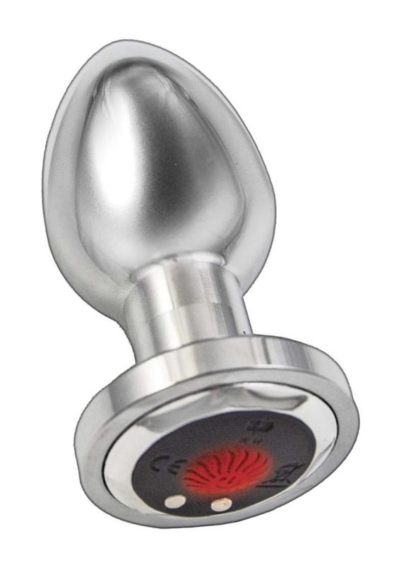 Ass-sation Remote Vibe Metal Plug Silver