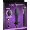 Anal Fantasy Elite Auto-Throb Rechargeable Silicone Inflatable Vibrating Plug - Black