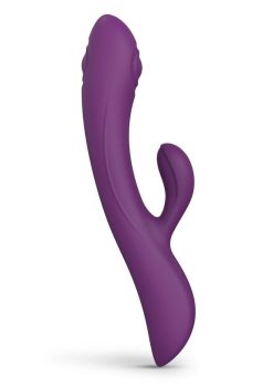 Bunny andamp; Clyde Rechargeable Silicone Rabbit Vibrator - Purple Rain