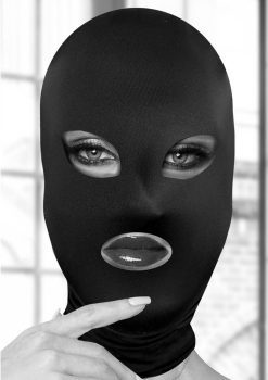 Ouch! Subversion Mask with Open Mouth and Eyes - Black