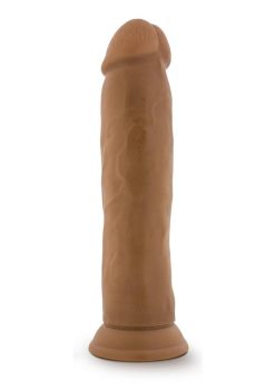 Dr. Skin Silicone Dr. Henry Dildo with Suction Cup 9in - Caramel