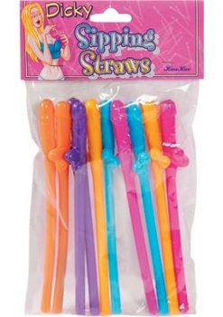 Pecker Straws - Assorted Colors