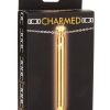 Charmed Rechargeable Stainless Steel 7X Vibrating Necklace - Gold