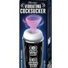 Vibrating Cocksucker Rechargeable Masturbator - Black