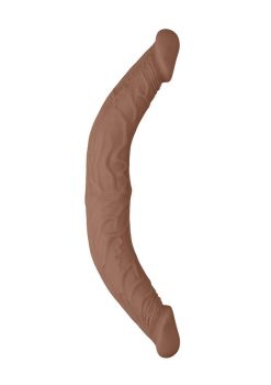 RealRock Skin Realistic Double Dildo 14in - Caramel