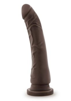 Dr. Skin Plus Posable Dildo with Suction Cup 9in - Chocolate