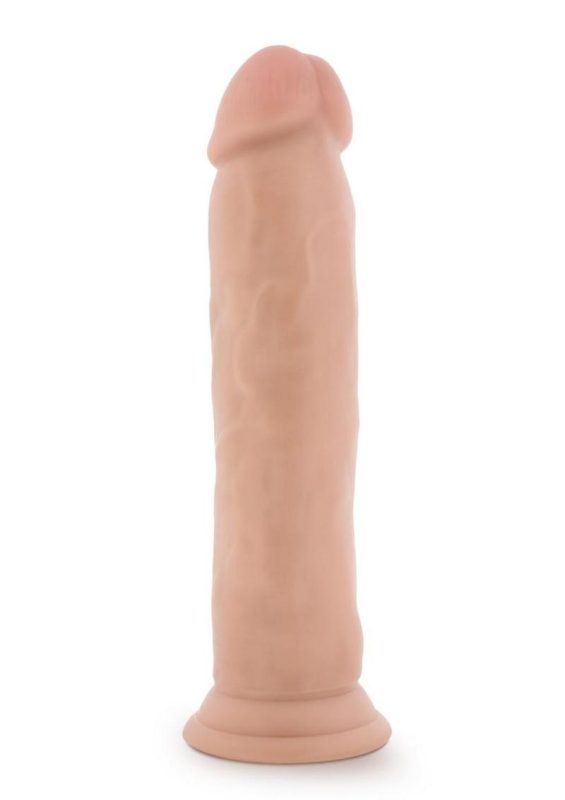 Dr. Skin Plus Thick Posable Dildo with Suction Cup 9in - Vanilla