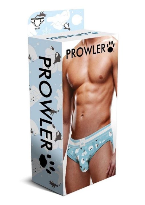 Prowler Winter Animals Brief - Small - Blue/White