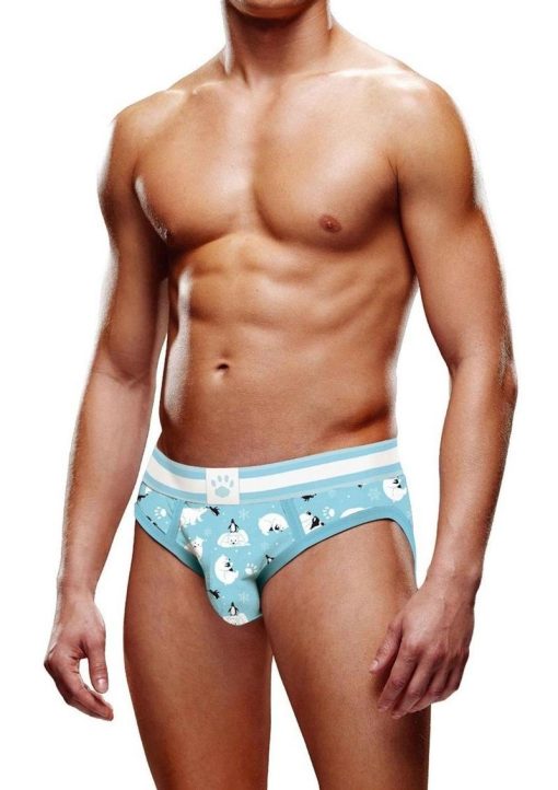 Prowler Winter Animals Brief - Large - Blue/White