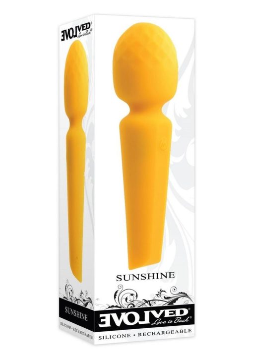 Sunshine Rechargeable Silicone Vibrator - Yellow