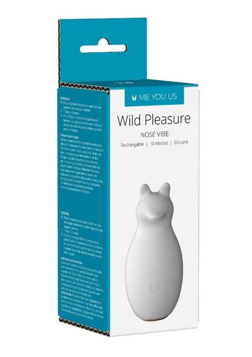ME YOU US Wild Pleasure Nose Rechargeable Silicone Stimulator - White