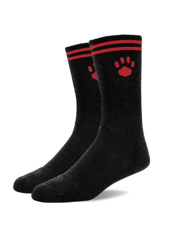 Prowler Red Crew Socks - Black/Red