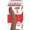 Realcocks Dual Layered Bendable Dildo 9in - Chocolate