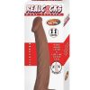 Realcocks Dual Layered Bendable Dildo 11in - Chocolate