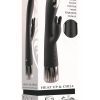 Heat Up andamp; Chill Rechargeable Silicone Heating and Cooling G-Spot Dual Stim Vibrator - Black