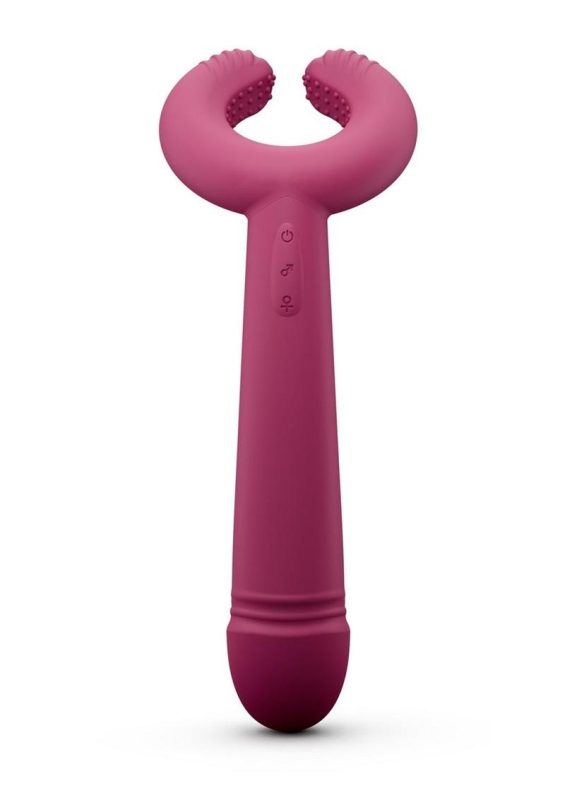 Please Me Rechargeable Silicone Vibrator - Plum Star