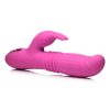 Inmi Lil` Swell 35X Thrusting andamp; Swelling Rechargeable Silicone Rabbit Vibrator - Pink