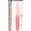 Prisms Vibra-Glass 10X Rose Dual End Rechargeable Silicone/Glass Vibrating Dildo - Pink