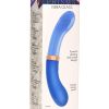 Prisms Vibra-Glass 10X Bleu Dual End G-Spot Rechargeable Silicone/Glass Vibrating Dildo - Teal