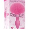 The 9`s - Cottontails Silicone Ribbed Bunny Tail Butt Plug - Pink