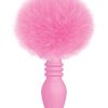 The 9`s - Cottontails Silicone Ribbed Bunny Tail Butt Plug - Pink